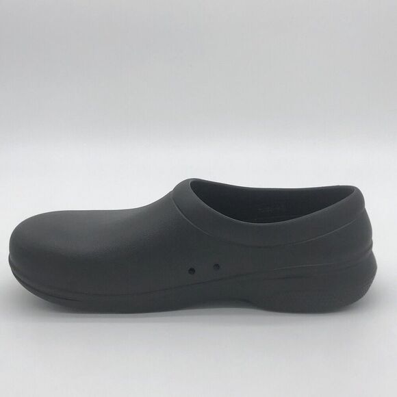 Crocs Black Dual Comfort Crocs Lock Slip Resistant Non Marking Mens 11 Work - Picture 10 of 15
